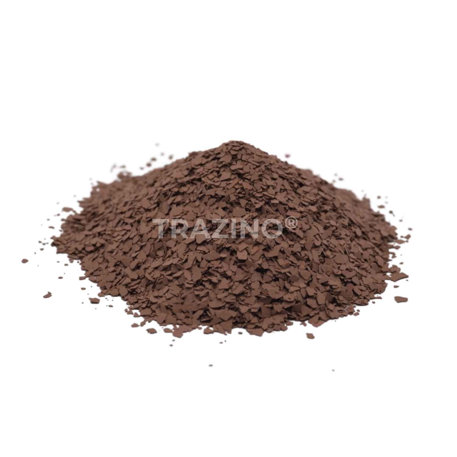 Trazino® Farbchips in Havannabraun zum Einstreuen für Beschichtungen Trazino® Farbchips in Havannabraun zum Einstreuen für Beschichtungen